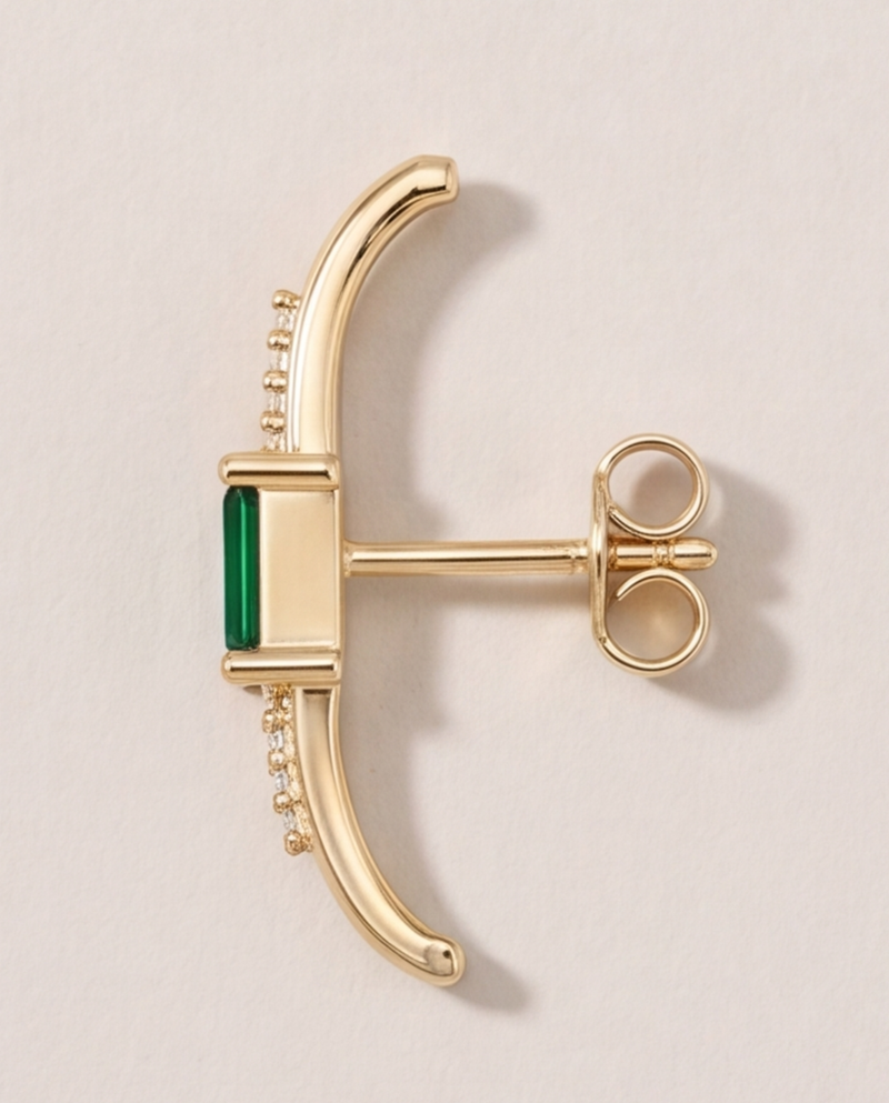 En accumulation, avec d’autres pièces Oxalá sur la même oreille.