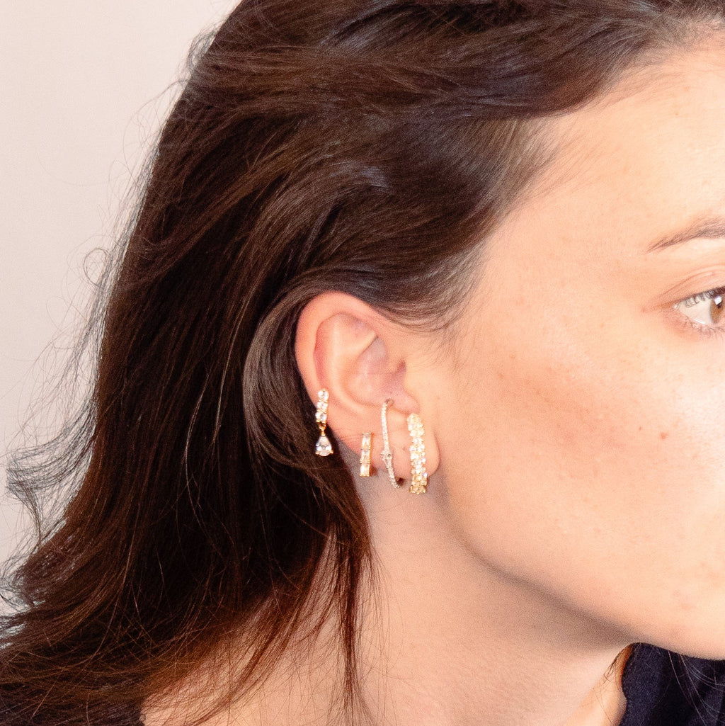 CONSTANTE mono-boucles plaque or - Oxalá