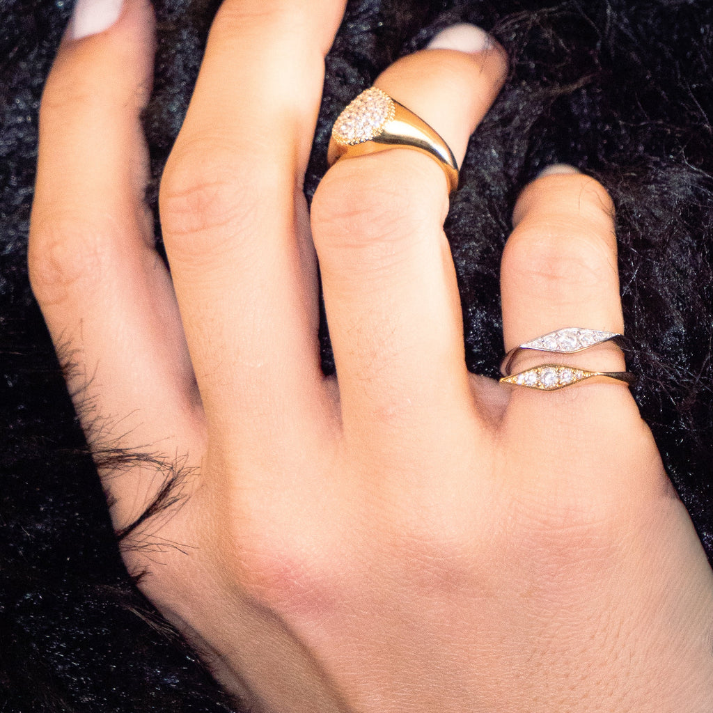 bague pudeur compilation plaque or et argent - oxalá