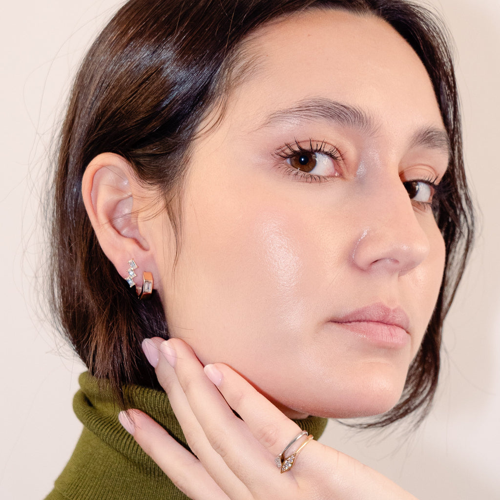 Mono-boucle indépendante plaqué or - Oxalá