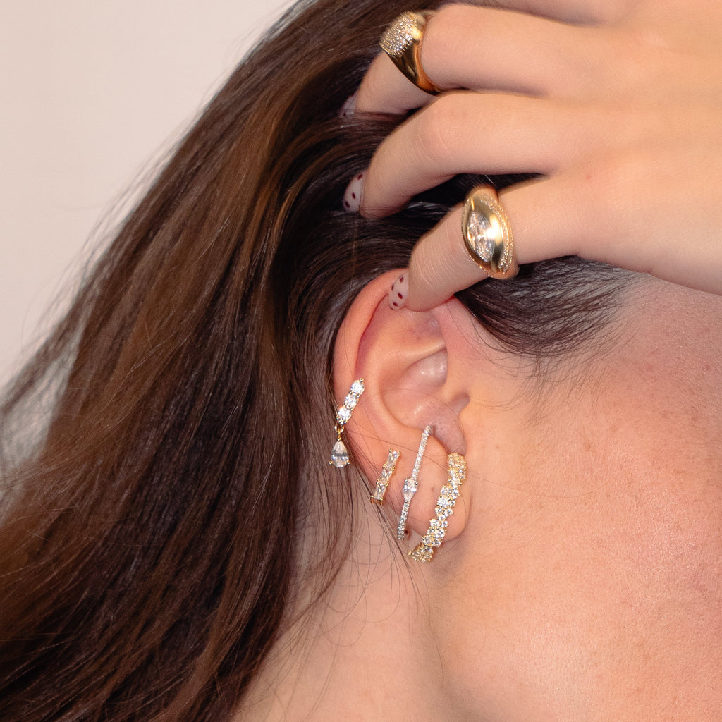 mono boucle delicate plaqué or - Oxalá